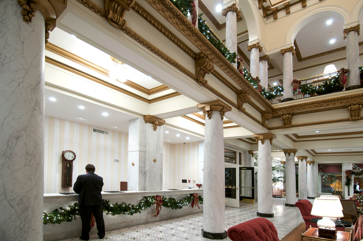 upscale lobby fancy hotel