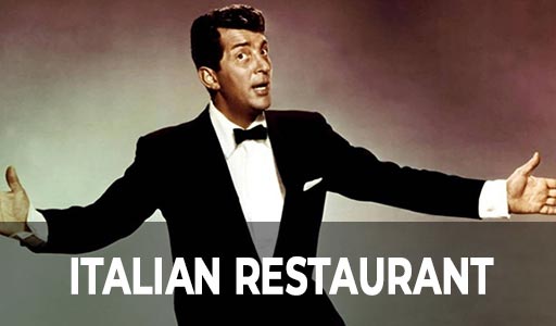 Dean Martin singing favorites for Italian Restaurants.