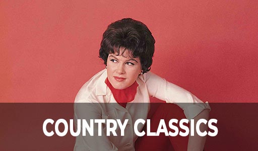 Classic country artists on this Brandi Music for Business Channel, such as Patsy Cline.